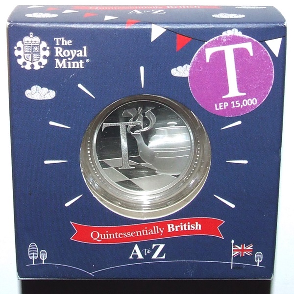 2018 Silver Proof Ten Pence - The Great British Coin Hunt - T - Click Image to Close